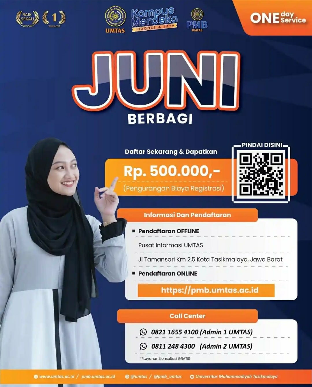 Apresiasi Pendaftaran Mahasiswa UMTAS di Bulan Juni